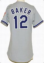 1981 Dusty Baker Los Angeles Dodgers Game-Used Post-Season Road Jersey
