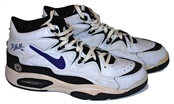 John Stockton Utah Jazz Game-Used & Autographed Sneakers (JSA)