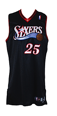 2006-2007 Rodney Carney Rookie Philadelphia 76ers Game-Used Road Jersey 
