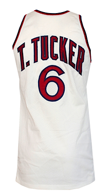 1982-1983 Trent Tucker Rookie NY Knicks Game-Used & Autographed Home Jersey (JSA)