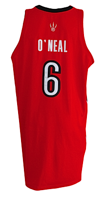 2008-2009 Jermaine O’Neal Toronto Raptors Game-Used Road Jersey