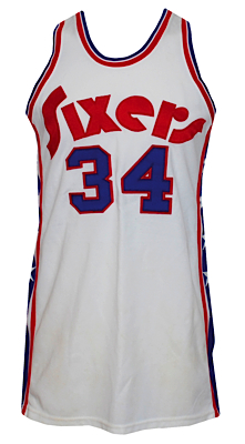 1974-1975 Clyde Lee Philadelphia 76ers Game-Used Home Jersey with Shorts (2) (BBHOF LOA)