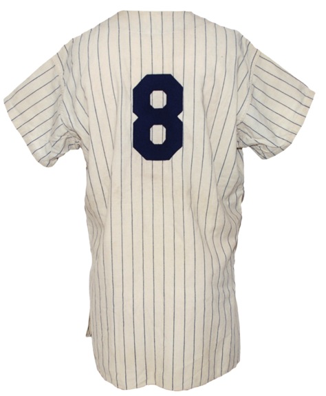 1956 Yogi Berra New York Yankees Game-Used Home Pinstripe Jersey Worn in Don Larsens World Series Perfect Game (Photomatch) 