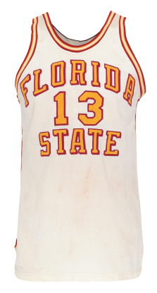 Circa 1968 Dave Cowens Florida State Seminoles Game-Used Home Jersey (Cowens LOA)