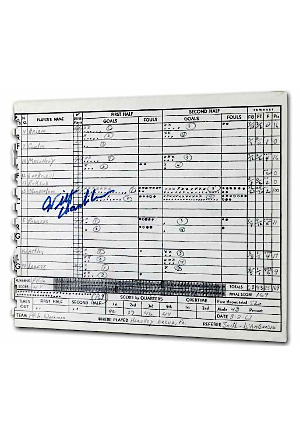 3/2/1962 Philadelphia Warriors vs. NY Knicks Official Scorers Score Sheet with Original Program and Press Ticket (Full JSA LOA)