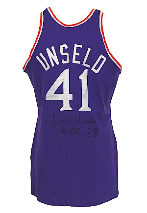 1975 Wes Unseld NBA All-Star Game-Used & Autographed Uniform (2) (Unseld LOA) (JSA)
