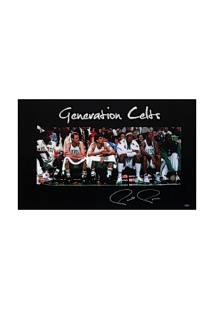 Paul Pierce Autographed Generation Celtics 18x29 Panoramic Photograph (Steiner COA)
