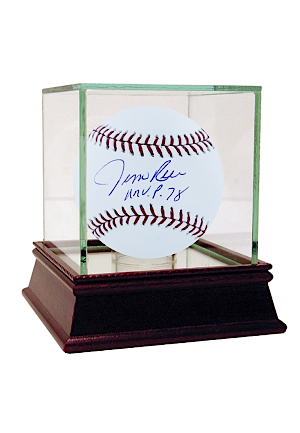 Jim Rice Autographed MLB Baseball w/ "MVP 78" Insc. (Steiner COA)