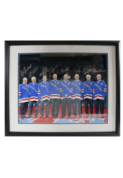 New York Rangers Legends Multi Signed Horizontal 16x20 Framed Photo (LE/ 500) (Steiner COA)