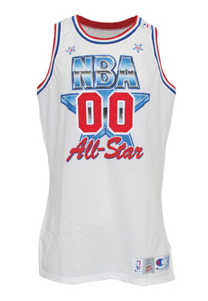 1991 Robert Parish NBA All-Star Game-Used Eastern Conference Jersey (NBA COA Signed by David Stern)