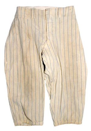 1937 Lou Gehrig New York Yankees Game-Used Home Pinstripe Flannel Pants (Championship Season)