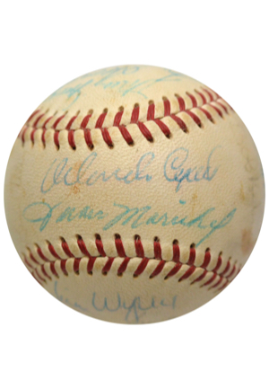 1967 National League All-Star Team-Signed Baseball (JSA)