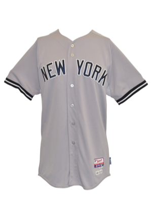 9/2/2015 Jacoby Ellsbury New York Yankees Bench-Worn Road Jersey (MLB Hologram • Yankees-Steiner LOA)