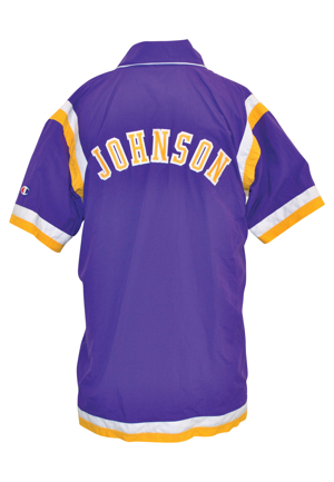 1991-92 Earvin "Magic" Johnson Los Angeles Lakers Team-Issued Warm-Up Jacket
