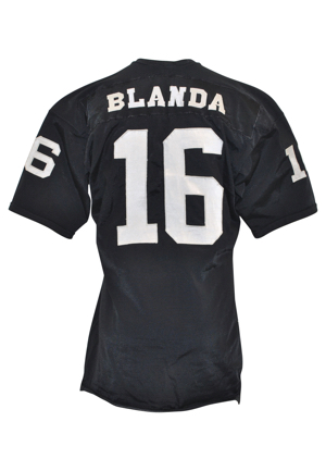 Circa 1969-70 George Blanda Oakland Raiders Game-Used Home Jersey (Rare Example • Graded A10)