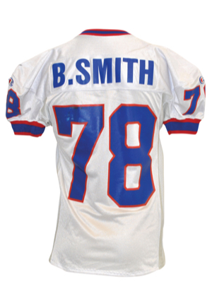 11/6/1994 Bruce Smith Buffalo Bills Game-Used Road Jersey (Photo-Matched • Custom Sides & Tail • Team Repairs)