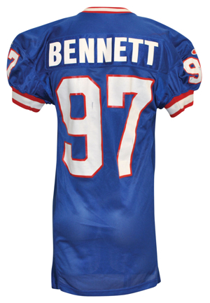 Cornelius Bennett Buffalo Bills Game-Used Items — 1992 Home Jersey & Late 1980s Helmet (2)