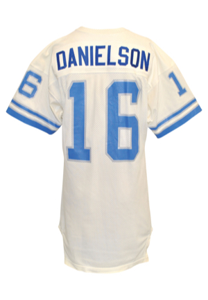 Early 1980s Gary Danielson Detroit Lions Game-Used Road Jersey