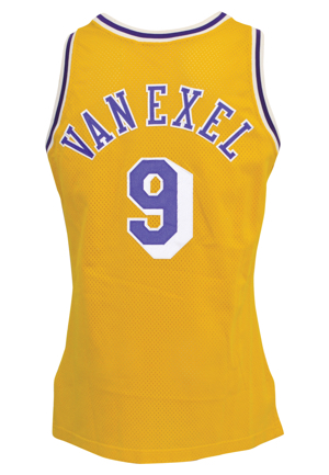 1993-94 Nick Van Exel Rookie Los Angeles Lakers Game-Used Home Jersey