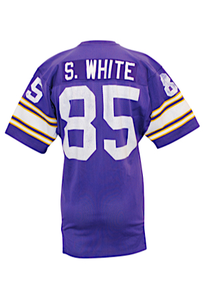 Late 1970s Sammy White Minnesota Vikings Game-Used Home Jersey