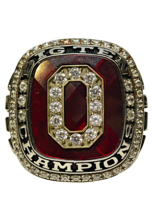 2010 Ohio State Buckeyes Big Ten Championship Ring Presented To Verlon Reed
