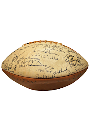 1969 Eastern Conference Pro Bowl Team-Signed Football (JSA • Bobby Franklin Collection)