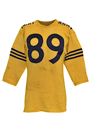 1961 Edward Gill Navy Midshipmen Game-Used "Beat Army" Durene Jersey (Rare One Year Style)