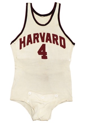 Early 1940s Harvard Crimson Tide Game-Used Wool Jersey (Graded 9)