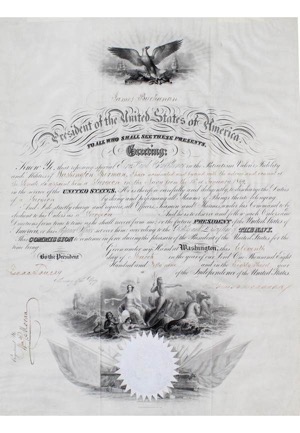1859 James Buchanan Autographed Presidential Document (JSA • PSA/DNA)