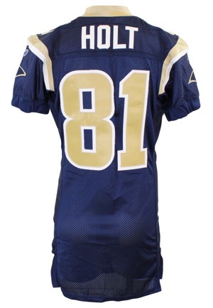 2007 Torry Holt St. Louis Rams Game-Used Home Jersey