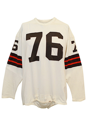 1964 Lou "The Toe" Groza Cleveland Browns NFL Championship Game-Used Jersey (Photo-Matched & Graded 10 • Team Repairs) 