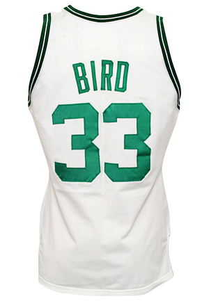 1986-87 Larry Bird Boston Celtics Game-Used Home Jersey (Photo-Matched To Multiple Games Including ECF Triple-Double • Graded A10)