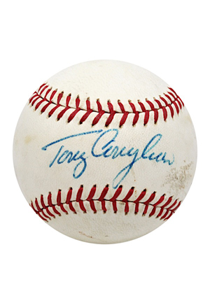 High Grade Tony Conigliaro Single-Signed OAL Baseball (Full JSA & PSA/DNA LOAs • Auto Grade 8)
