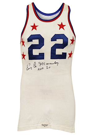 1953 "Easy" Ed Macauley Game-Used & Autographed NBA All-Star Jersey (Macauley Family LOA • Graded 10 • Full JSA LOA • Worn As A Celtic)