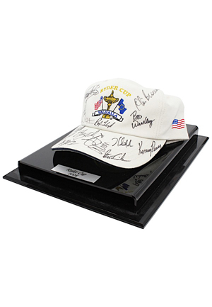 2008 United States Ryder Cup Team-Signed Valhalla Golf Cap (JSA • Originally Gifted By Mickelson)