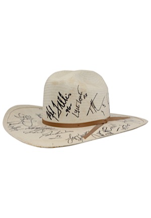 1996 Country Music Multi-Signed Cowboy Hat Including McGraw & Many Others (JSA)