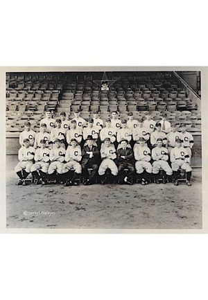 1920 Cleveland Indians American Base Ball Club World Champions Lewis Van Oeyen B&W Photo