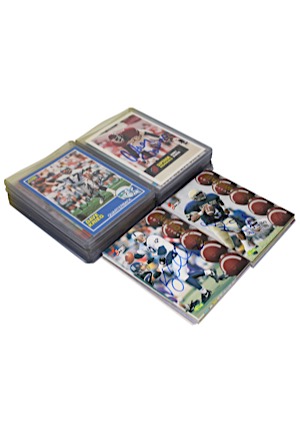 Large Grouping Of Autographed Football Cards (48)(JSA)