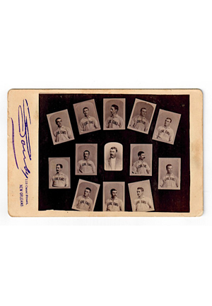 Circa 1887 New Orleans Pelicans Team Cabinet Photo
