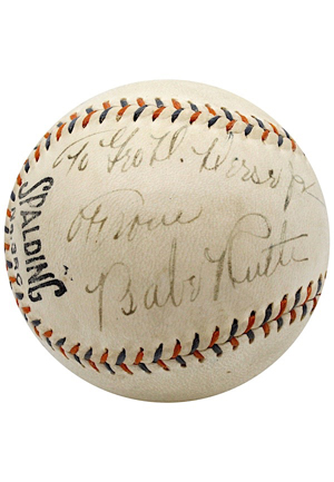 1920s Babe Ruth Signed & Inscribed “Home Run Special” Baseball (JSA • PSA/DNA)