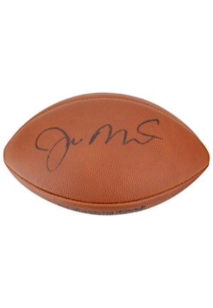 Joe Montana Single-Signed & Inscribed Wilson Official Football (JSA • UDA Hologram • Photo Of Him Signing)