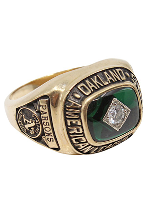 1990 Casey Parsons Oakland As American League Champions Ring