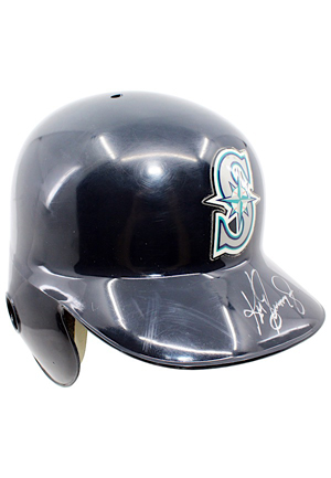 1997 Ken Griffey Jr. Seattle Mariners Game-Used & Autographed Helmet (JSA • MVP Season)