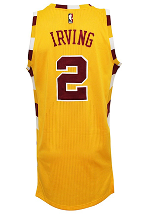 2015-16 Kyrie Irving Cleveland Cavaliers Game-Used HWC Jersey (NBA LOA • Photo-Matched & Graded 10 • Championship Season)