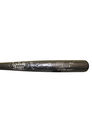 1991-97 Cal Ripken Jr. Baltimore Orioles Game-Used & Dual-Autographed Bat (Full JSA • PSA/DNA GU 9.5)