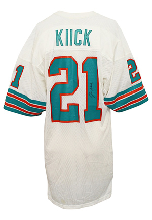 Circa 1973 Jim Kiick Miami Dolphins Game-Used & Autographed Jersey (JSA)
