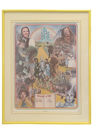 1977 Jack Haley and Ray Bolger Signed "Wizard of Oz" Framed Poster (JSA)