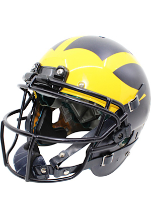 2017 Michigan Wolverines Game-Used Helmet #18