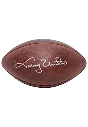 Johnny Unitas Single-Signed Wilson "The Duke" Football (PSA/DNA Graded 10)