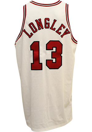 1997-98 Luc Longley Chicago Bulls NBA Finals Pro Cut Jersey